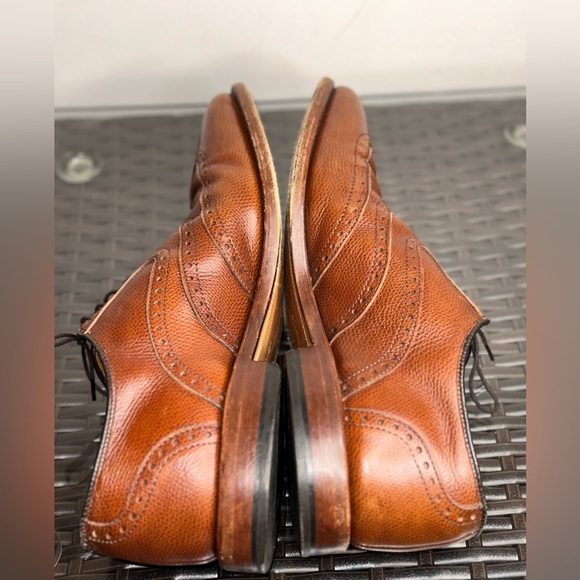 Allen Edmonds Men’s 8D McClain Oxford Dress Shoes Brown Leather Wingtip Lace - Picture 7 of 11